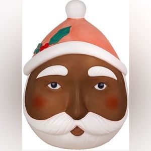 African-American Santa Cookie Jar